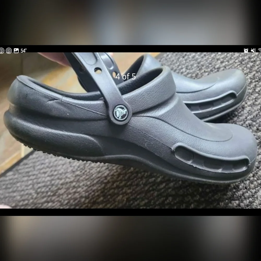 CROCS At Work size‎ 13 Men's black slip on shoes